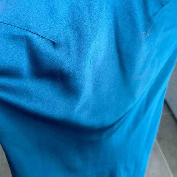 Elegant Teal Sleeveless Dress - Picture 7 of 9